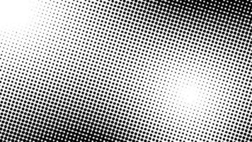 Black and white halftone dot background with circle mode. Suitable for comics, prints, posters, etc. vector