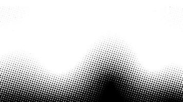 Halftone black and white dot background with wave shape. Suitable for comics, prints, posters, etc. vector