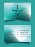New business card design template, creative business card. vector