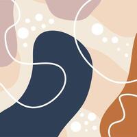 Organic abstract layout with bubbles. vector