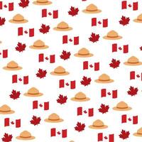 Canada icon pattern background vector