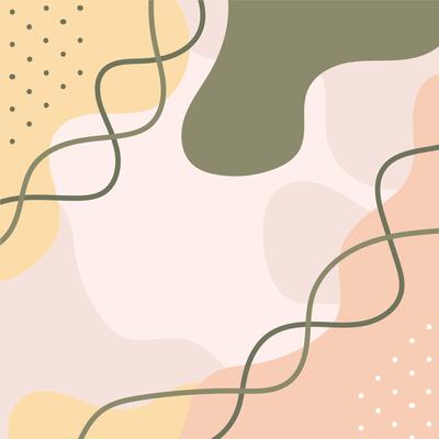 Pastel background with soft curves and accents