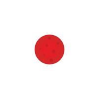 A red ball with dots on it vector