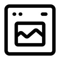Simple Post outline icon. The icon can be used for websites, print templates, presentation templates, illustrations, etc vector