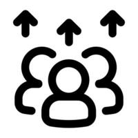 Simple Engagement outline icon. The icon can be used for websites, print templates, presentation templates, illustrations, etc vector