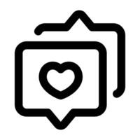 Simple Feedback outline icon. The icon can be used for websites, print templates, presentation templates, illustrations, etc vector