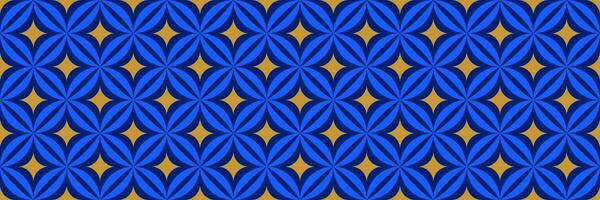 Seamless geometric pattern. Navy and gold abstract background for design textile, fabric swatch, scarf cloth, print template. Blue color masculine repeating wallpaper. Backdrop motif vector