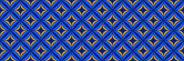 Seamless geometric pattern. Navy and gold abstract background for textile design, fabric swatch, scarf cloth, suit print template. Blue color masculine repeating wallpaper. Backdrop motif vector