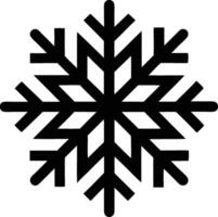 snowflake icon on solid white background. vector
