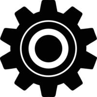 settings gear icon system configuration art. vector