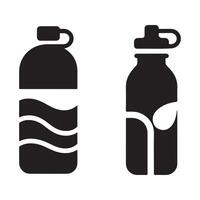 Bottle icon set. vector