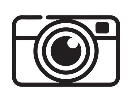 Camera icon set vector