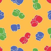 Boxing Glove Seamless Pattern Background for Surface Print Fabric Fashion Wrapping vector