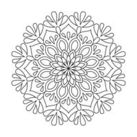 A pattern of flowers in a circle mandala design vector