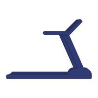 Modern Treadmill Machine for Indoor Running and Cardio Exercise vector