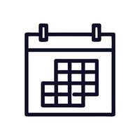 Simple Calendar Symbol vector