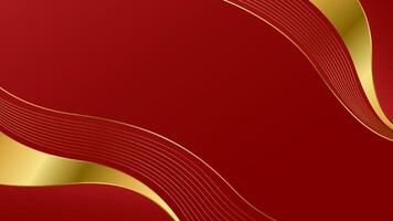 Elegant Modern luxury red and gold background vector