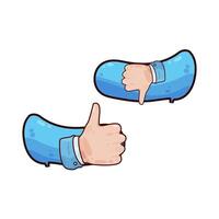 positive and negative comment vector