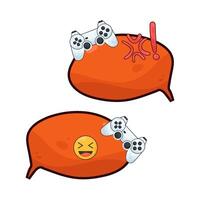 illustration of game message vector