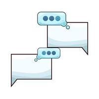 white chat box with typing indicator vector