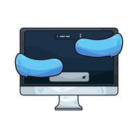 computer chats illustration vector