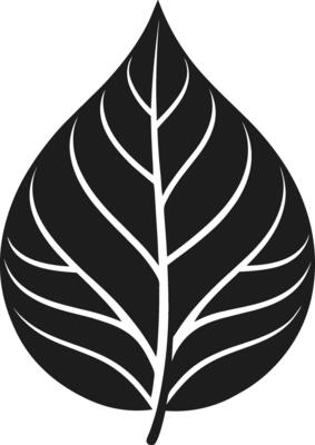 Eco-Friendly Leaf Silhouette - Nature and Sustainability