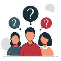Curious Crowd Seeking Answers through Dialogue and Inquiry vector