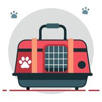 Innovative Pet Carrier Design Concept for Enhanced Comfort and Safety vector