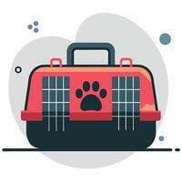 Innovative Pet Carrier Design Concept Illustration in a Modern Style vector