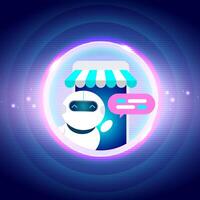 AI Chatbot Innovation and Future Technology vector