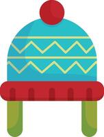 Snowflake Pattern Beanie vector