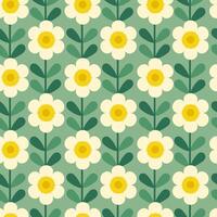 Seamles pattern with chamomile. illustrations vector