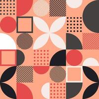 geometric pattern with pink palette vector