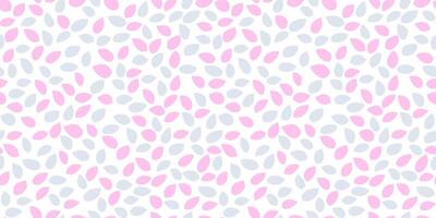 Seamless abstract pattern featuring pastel pink teardrop shapes on a white background. Plain bold and modern design ornament for fabrics, wallpapers, wrapping paper, and digital prints. vector