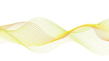 Dynamic Abstract Line Art in Vibrant Yellow and Orange vector