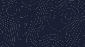 Dark Topographic Background with Contour Line Pattern vector