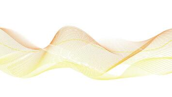 Abstract Motion Lines in Warm Tones on White Canvas vector