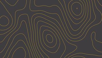 Geometric Topography Design with Yellow Lines vector