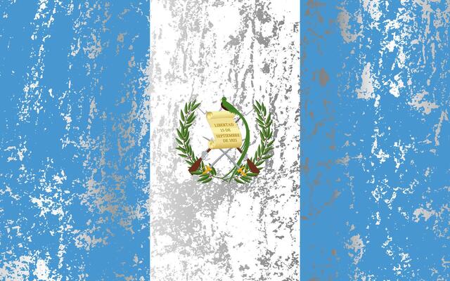 Guatemala flag with grunge effect.
