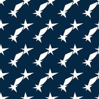 Seamless Shooting Star Pattern in Navy Blue and White for Textiles and Digital Design vector