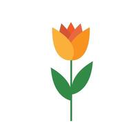 Tulip flat icon isolated on white background for your web and mobile app design vector