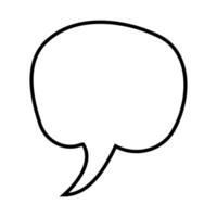 speech bubble icon . message illustration designiconic line art style sign. vector