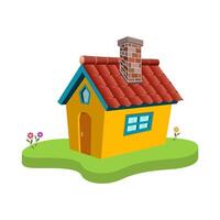 Whimsical House Design for Creative Projects vector