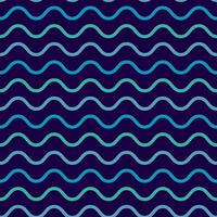 Abstract Wavy Line Pattern in Cool Tones vector