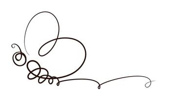 The symbol of a flying stylized bee. vector