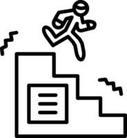 Emergency Exit Creative Icon Design vector