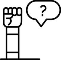 Ask For Help Creative Icon Design vector