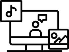 Multimedia Creative Icon Design vector
