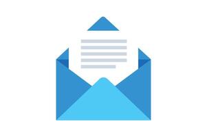 Simple Inbox Mail Icon, email inbox notification icon, online messaging inbox, envelope mail inbox, email notification vector