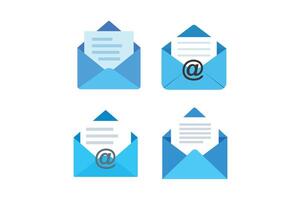 Mailbox Message Icon Sets, email inbox notification icon, online messaging inbox, envelope mail inbox, email notification vector